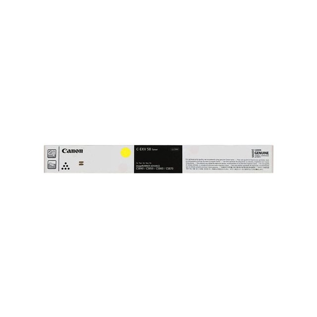 Tonercartridge Canon C-EXV 58 geel afbeelding