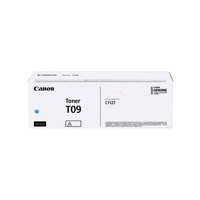 Tonercartridge Canon T09 blauw afbeelding