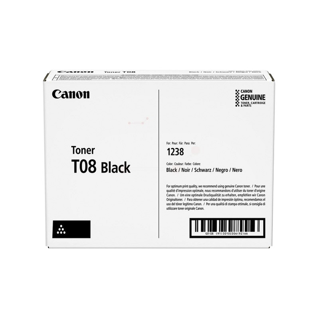 Tonercartridge Canon T08 zwart afbeelding
