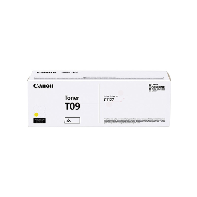 Tonercartridge Canon T09 geel afbeelding