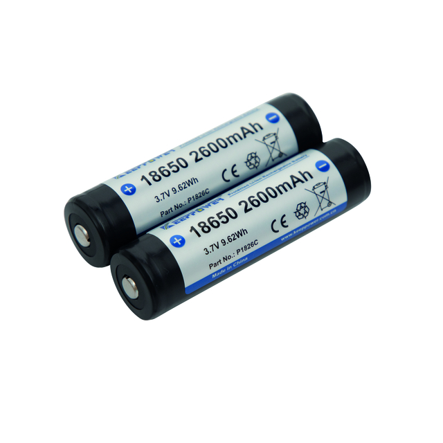 Accu 18650-26H, PCB beschermd, 2600mAh, 3,7V afbeelding