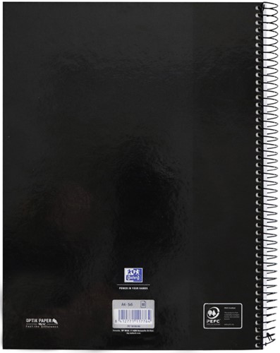 Notitieboek Oxford Classic Europeanbook A4+ 4-gaats ruit 160 pagina's zwart-3