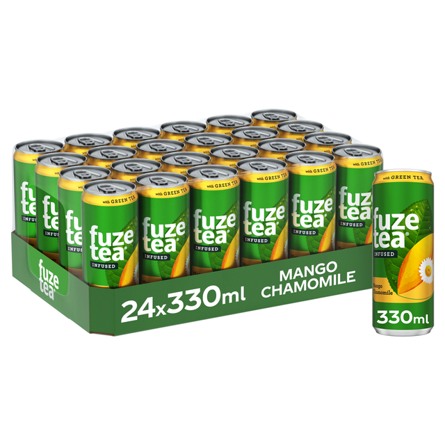 Frisdrank Fuze Tea Green Tea mango chamomile blik 330ml
