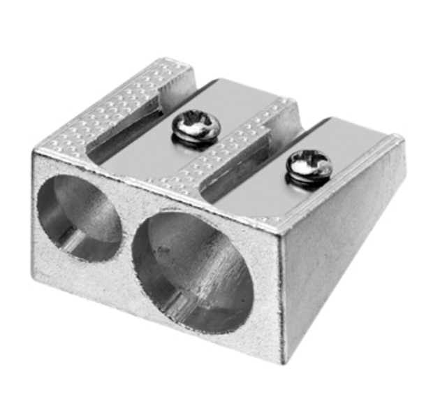 Puntenslijper Westcott aluminium dubbel kegelvorm afbeelding