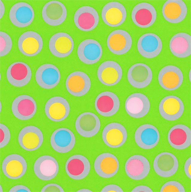 Inpakpapier Special Wrap 200x70cm spring rounds assorti afbeelding