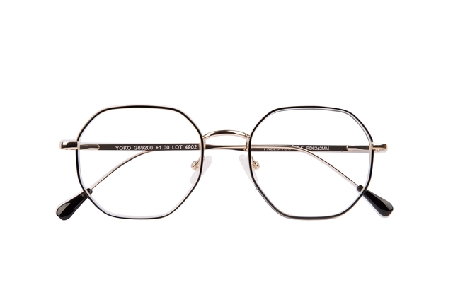 Leesbril I Need You +1.50 dpt Yoko zwart-goud afbeelding