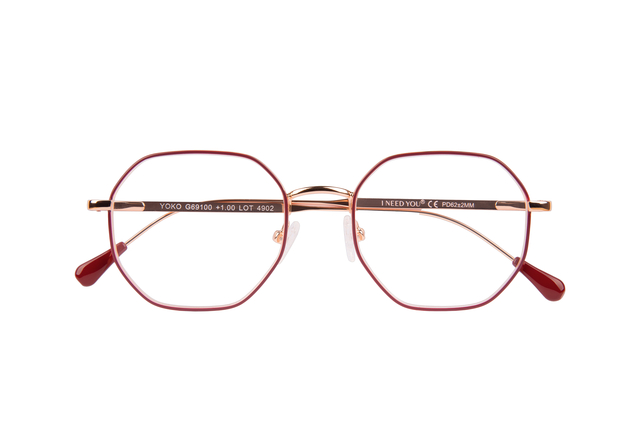 Leesbril I Need You Yoko +1.0 dpt rood-koper afbeelding