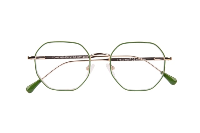 Leesbril I Need You +2.50 dpt Yoko groen-goud afbeelding