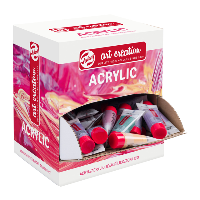 Acrylverf Talens Art Creation Pastel 12ml dispenser 100 stuks assorti afbeelding