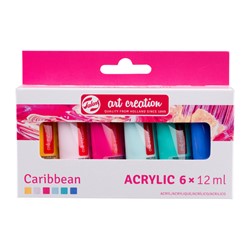 Acrylverf Talens Art Creation Caribbean assorti 6 tubes à 12ml