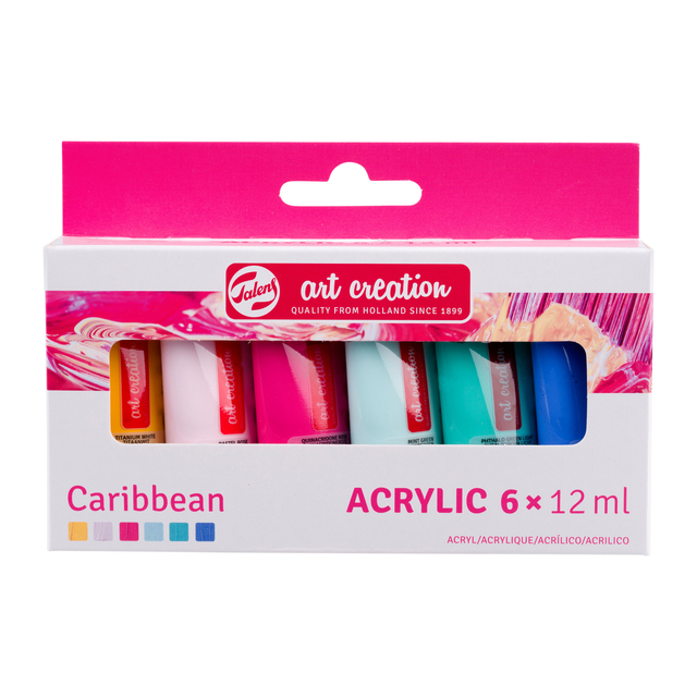 Acrylverf Talens Art Creation Caribbean 12ml set à 6 kleuren afbeelding