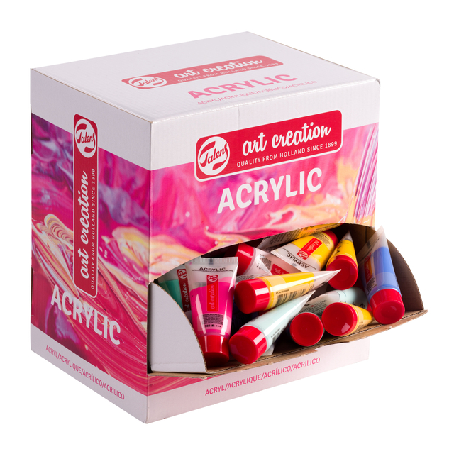 Acrylverf Talens Art Creation Caribbean 12ml dispenser 100 stuks assorti afbeelding