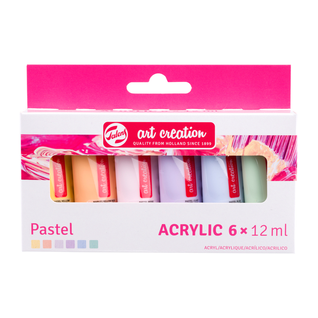 Acrylverf Talens Art Creation Pastel 12ml set à 6 kleuren afbeelding
