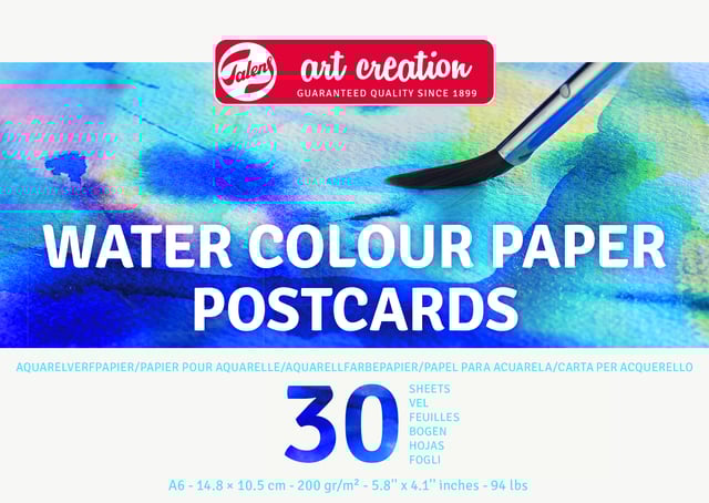 Aquarelverfpapier Talens Art Creation 30 witte vellen 200gr 148x105mm blauw afbeelding