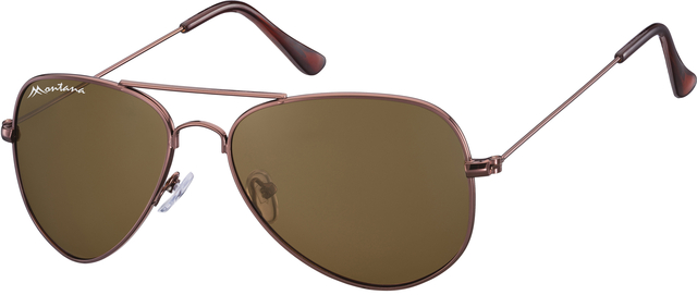 Zonnebril Montana met bruin glas en metalen pootje koffiekleur afbeelding