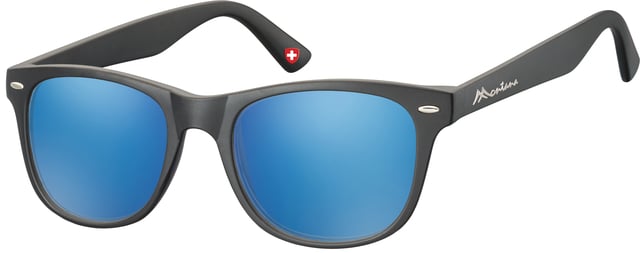 Zonnebril Montana met Revo blauw glas zwart afbeelding