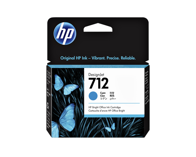 Inktcartridge HP 712 3ED67A blauw afbeelding