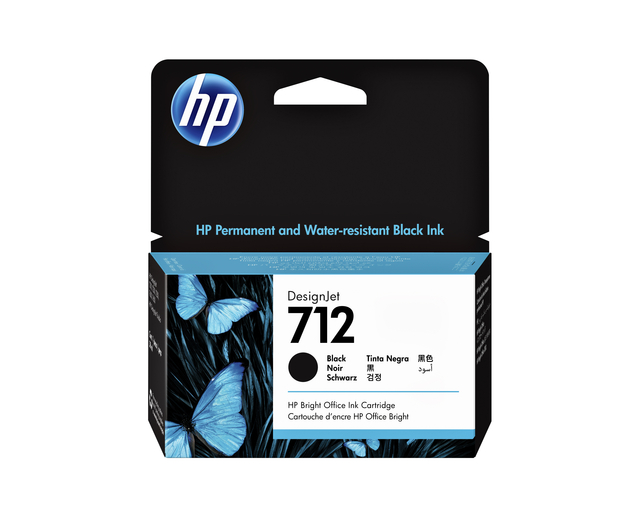 Inktcartridge HP 712 3ED70A zwart afbeelding
