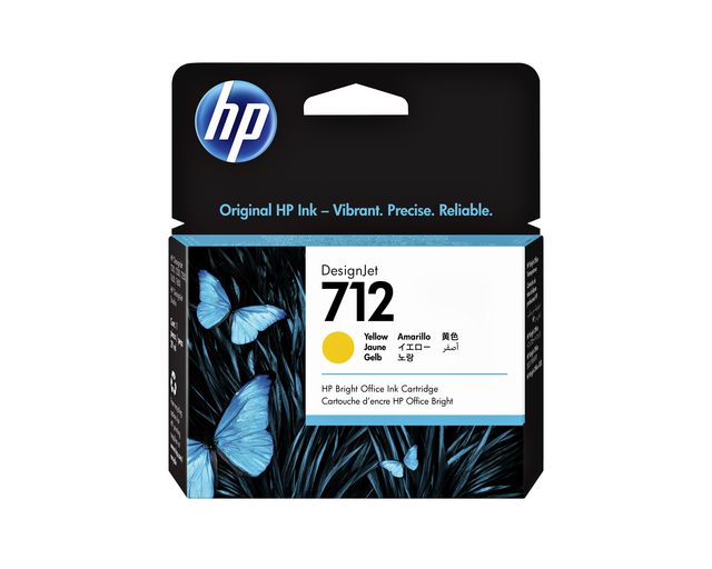 Inktcartridge HP 712 3ED69A geel afbeelding