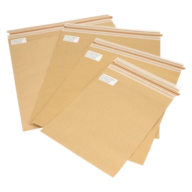 Sendbag verzendverpakking IEZZY 23/25 x 32 + 5cm bruin 350 stuks afbeelding