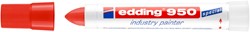 Viltstift edding 950 pastamarker rond rood 10mm