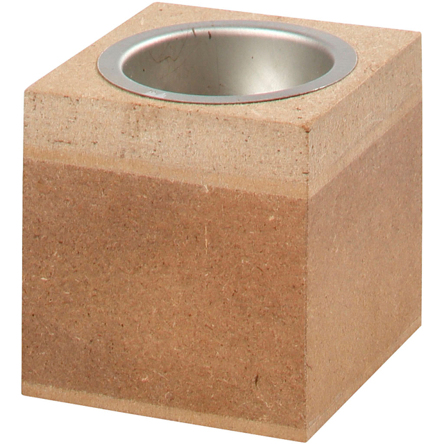 Waxinelichthouder Creativ Company 6x6x6cm MDF afbeelding