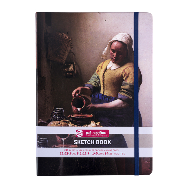 Schetsboek Talens Art Creation 80 witte vellen 140gr 210x297mm Het melkmeisje afbeelding