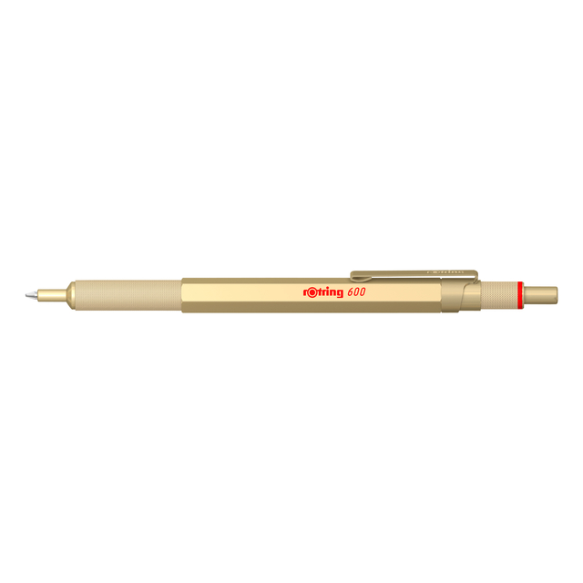 Balpen rOtring 600 medium goud afbeelding