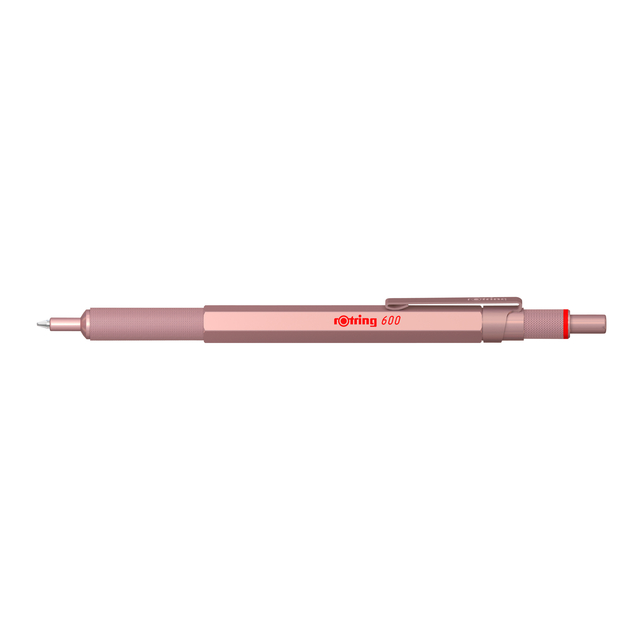 Balpen rOtring 600 medium rosé goud afbeelding