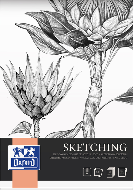 Tekenblok Oxford Sketching A3 50vel 120gr afbeelding