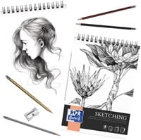 Tekenblok Oxford Sketching A4 spiraal 50vel 120gr-2