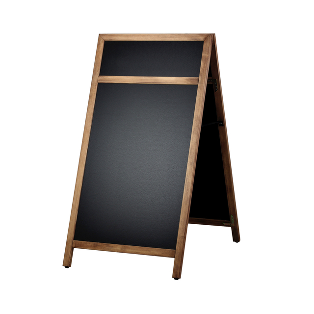 Krijt stoepbord Europel 660x1280mm DELUX natuur afbeelding