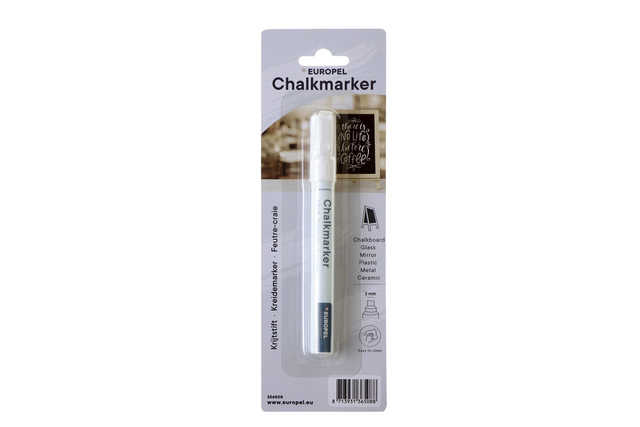 Krijtstift Europel 3mm wit blister 1 stuk afbeelding