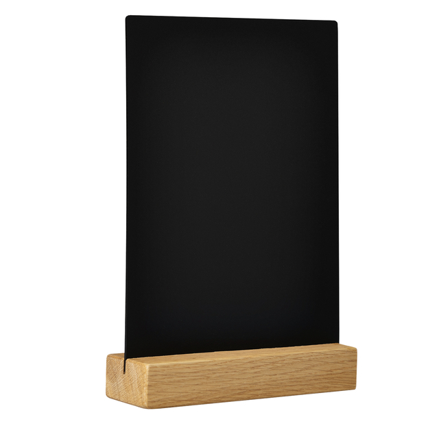 Krijtbord Europel houten voet A5 staand afbeelding