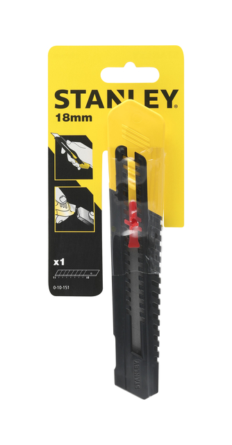 Afbreekmes Stanley SM 18mm antichoc blister à 1 stuk — Foto 2 van 2