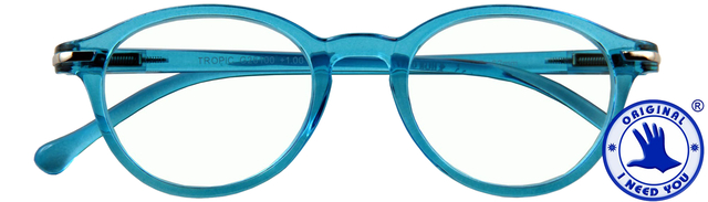 Leesbril I Need You +2.00 dpt Tropic blauw afbeelding
