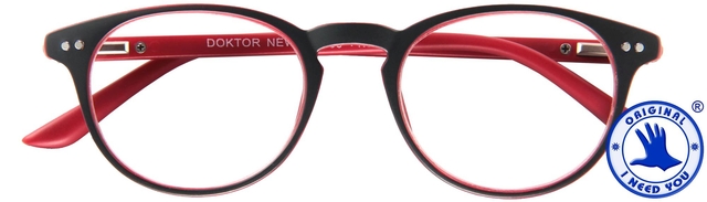 Leesbril I Need You Dokter New +1.00 dpt grijs - rood afbeelding