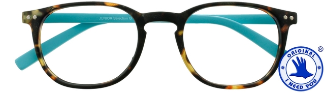 Leesbril I Need You Junior Selection +1.00 dpt bruin - turquoise