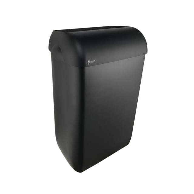 Afvalbak BlackSatino open inworp 43 liter zwart 331760 afbeelding