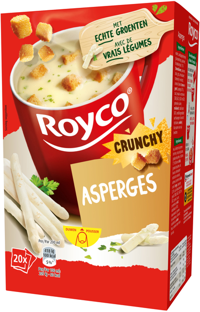 Soep Royco crunchy asperges 20 zakjes afbeelding