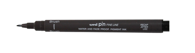 Fineliner Uni-ball Pin 0,03mm donkergrijs afbeelding