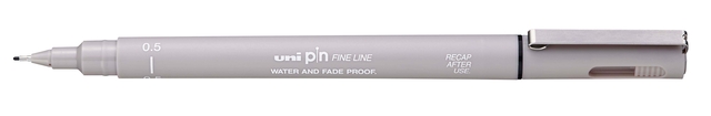 Fineliner Uni-ball Pin 0,5mm lichtgrijs afbeelding