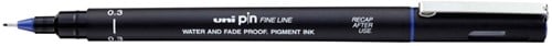Fineliner Uni-ball Pin 0,3mm blauw