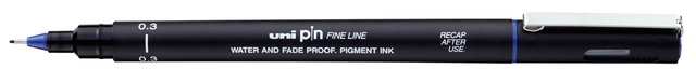 Fineliner Uni-ball Pin 0,3mm blauw afbeelding