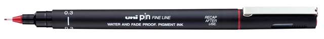 Fineliner Uni-ball Pin 0,3mm rood afbeelding