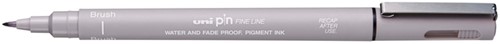 Fineliner Uni-ball Pin brush lichtgrijs