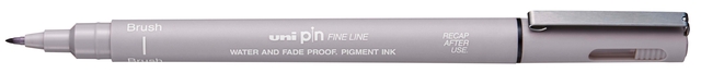 Fineliner Uni-ball Pin brush lichtgrijs afbeelding