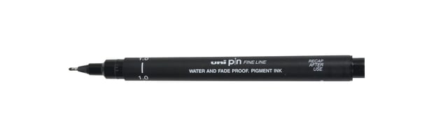 Fineliner Uni-ball Pin 1mm zwart afbeelding