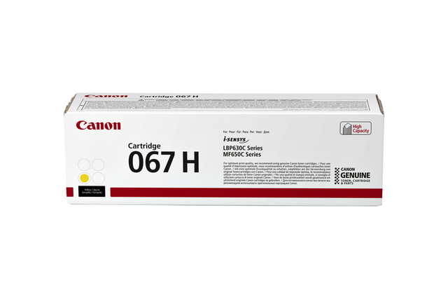 Tonercartridge Canon 067H geel afbeelding