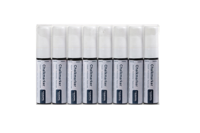 Krijtstift Europel 15mm wit etui 8 stuks afbeelding